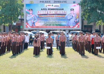 Para Pelajar di Jombang Berebut Piala Kapolres dalam Lomba Kamtibmas