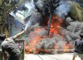 Diduga Akibat Putung Rokok, Tempat Servis Elektronik di Jombang Terbakar