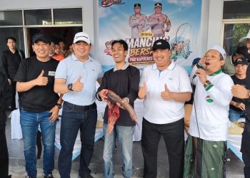 Mancing Massal 1 Ton Lele Gratis, Polres Jombang Hidupkan Kembali Ikon Wisata Daerah